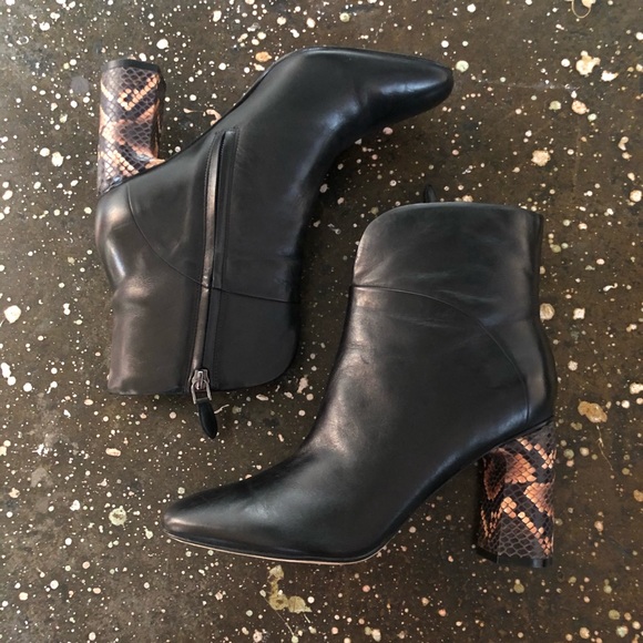 Sigerson Morrison Beatrice Ankle Booties Black - Picture 1 of 12